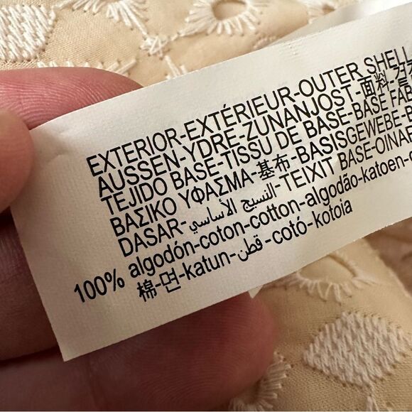 Zara Cream Eyelet Cotton Lace Shorts - Picture 6 of 9